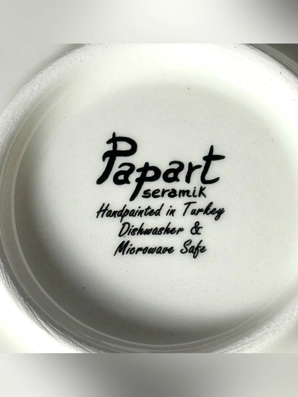 Papart Ceramic Fish Nautical Serving Pasta Bowl Hand painted 11 3/4 inch Jesus